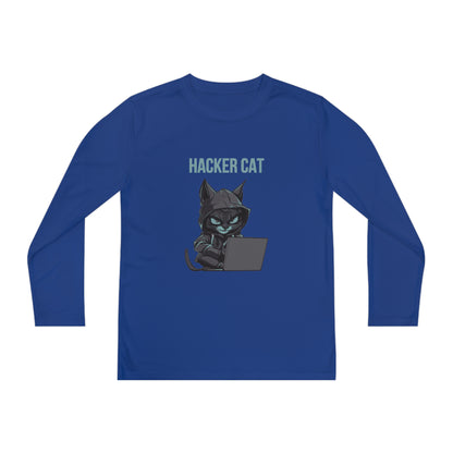 Hacker cat Long Sleeve Competitor Tee